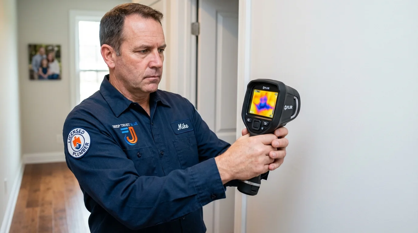 Thermal imaging leak detection by Johns Plumbing LLC in Pahrump